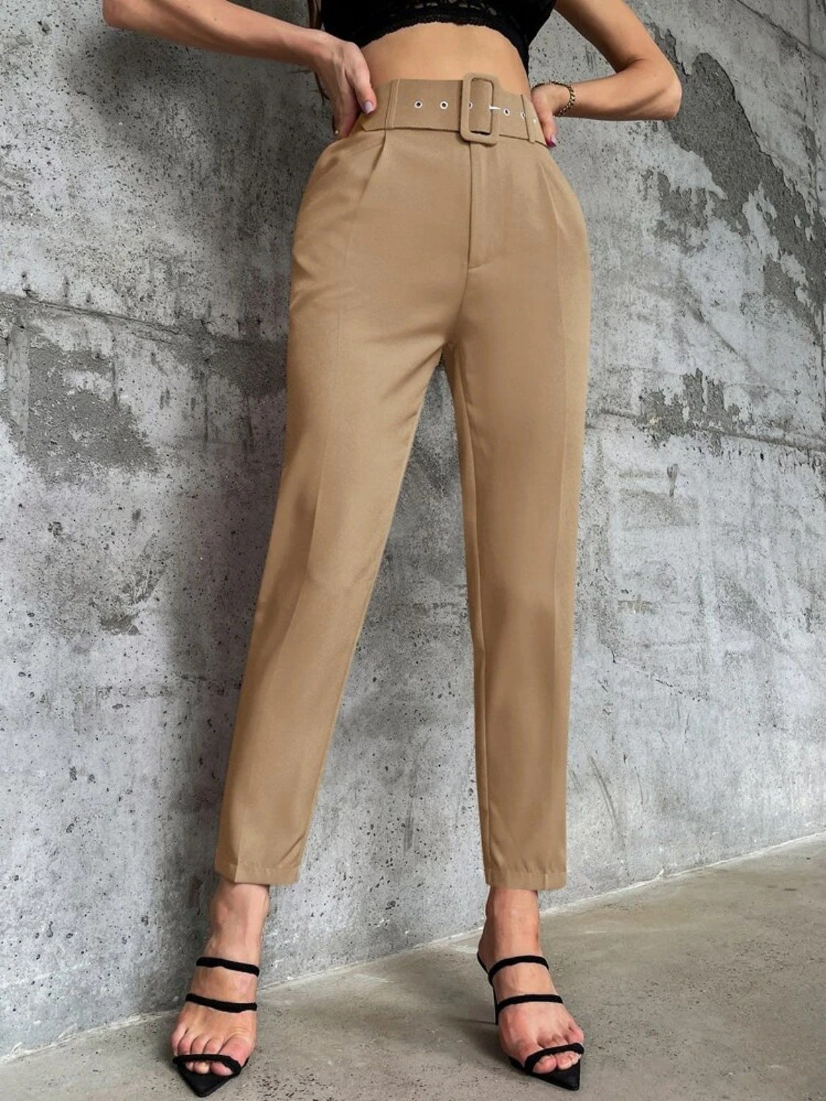 Micro Elastic Slim Fit Figure Flattering Pants