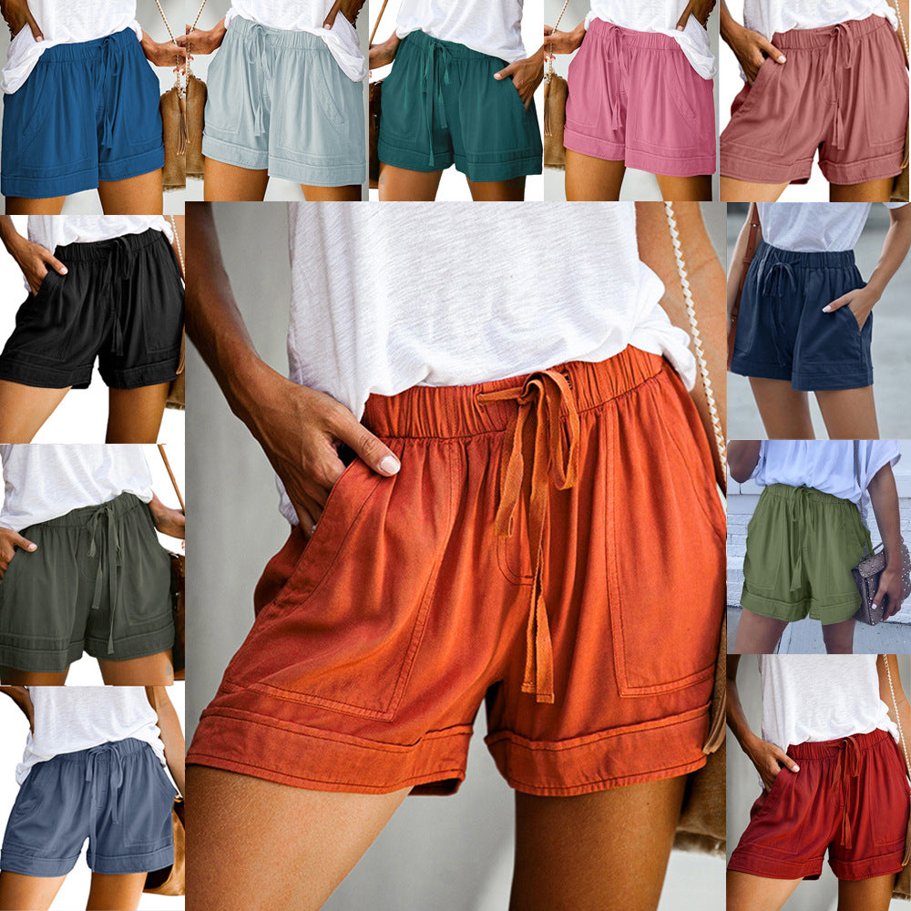 Women's Casual Wide Leg Loose Summer High Shorts