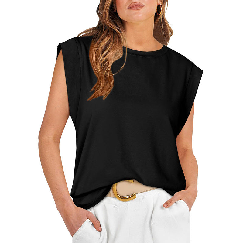 Women's Summer Loose Round Neck Sleeve For Blouses