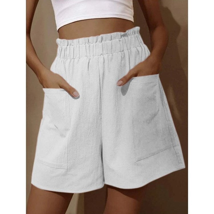 Women's Cotton Linen Bud High Waist Fashion Pants