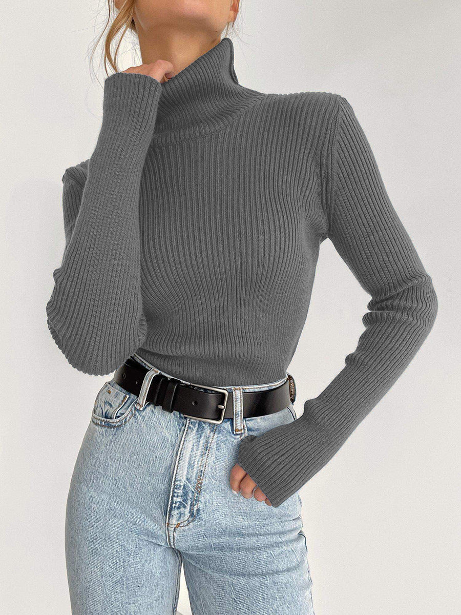 Lengthened Turtleneck Bottoming Shirt Slim Fit Sweaters