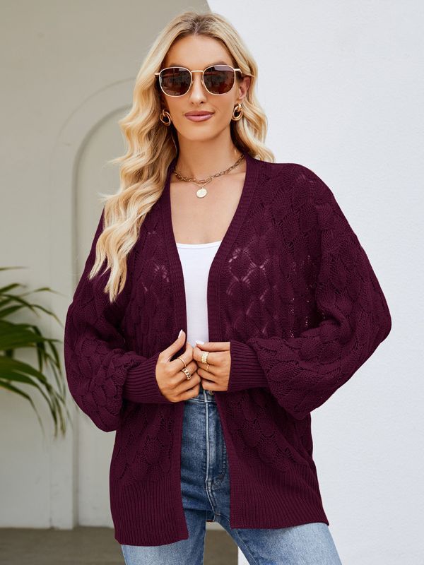 Women's Loose And Lazy Style Mid-length Design Cardigans