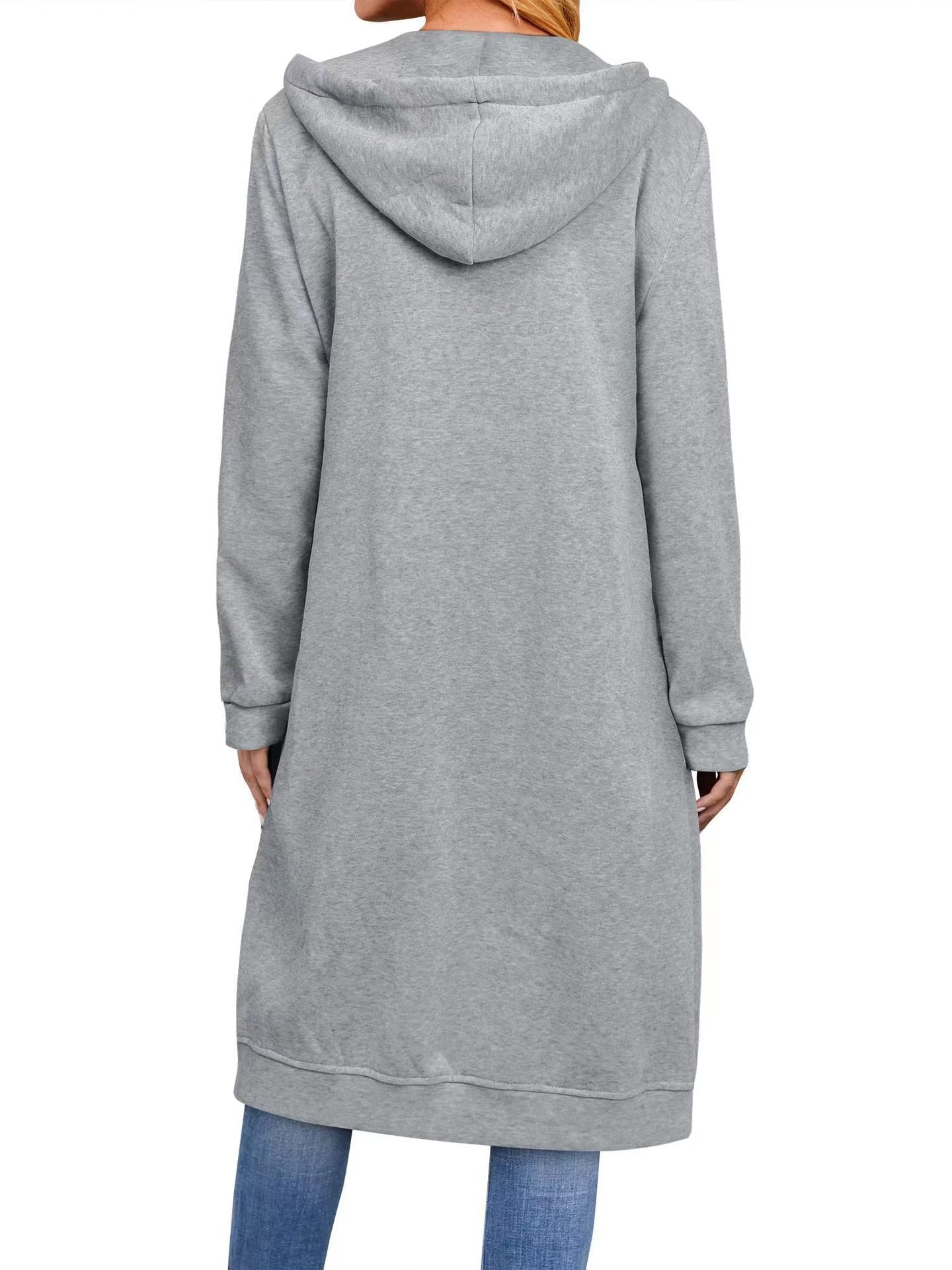 Casual New Women's Loose Zip Long Cardigans