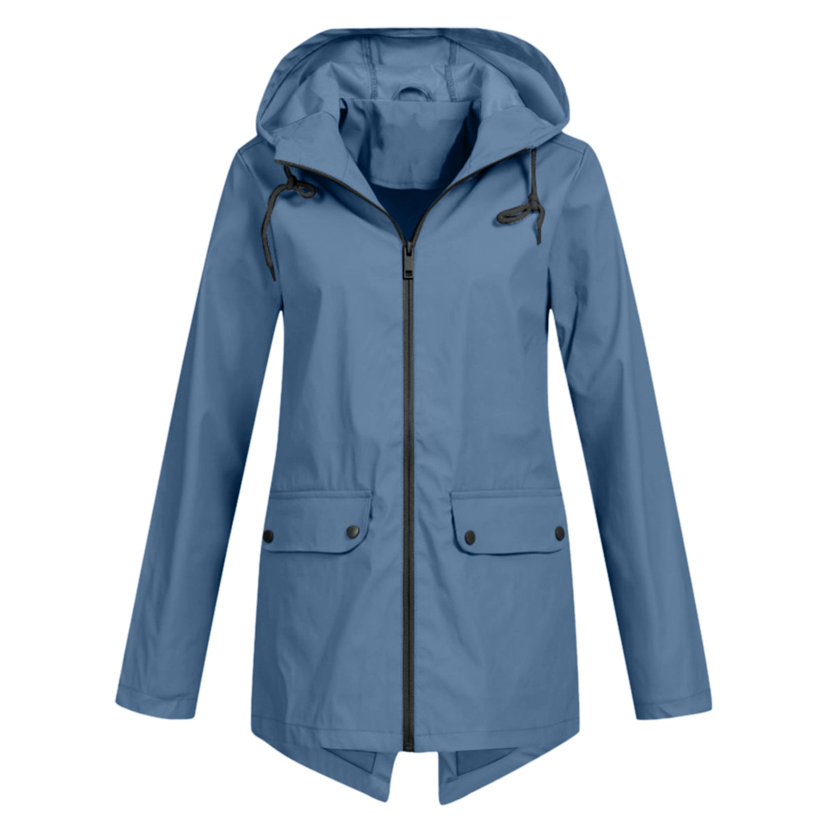 Women's Windcheater Zip Hooded Lightweight Outdoor Windproof Coats