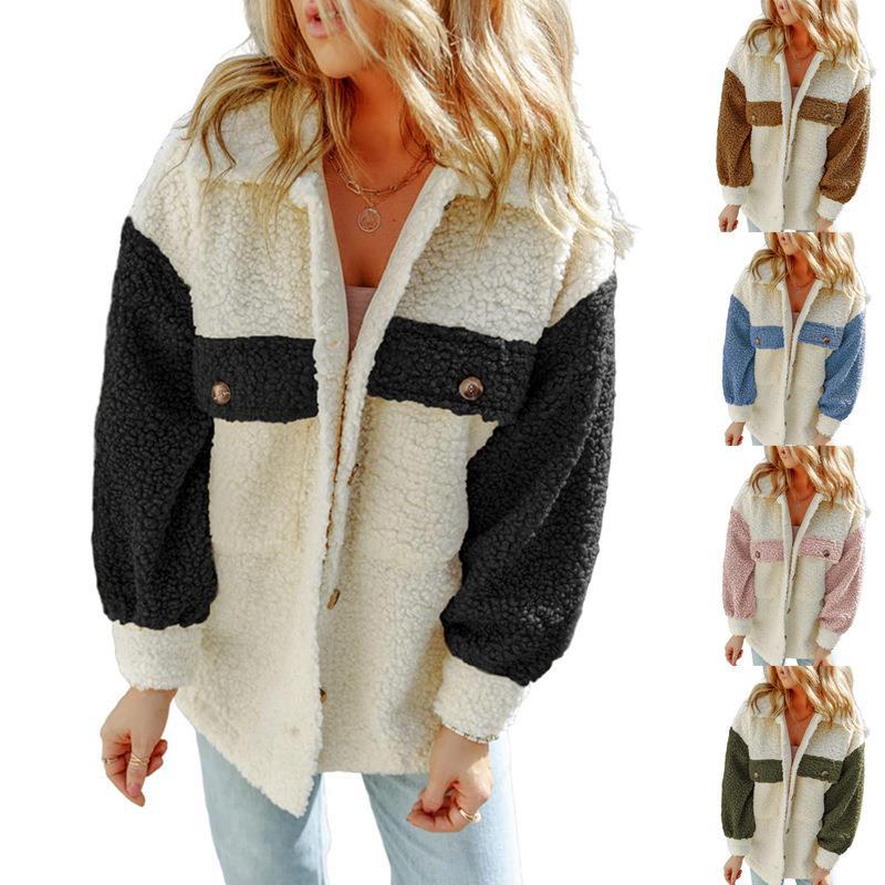 Women's Casual Long Sleeve Double Pocket Loose Coats