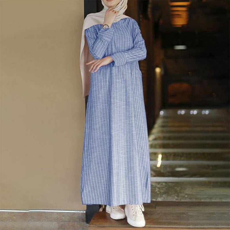 Women's Wear Artistic Style Retro Cotton And Linen Skirts