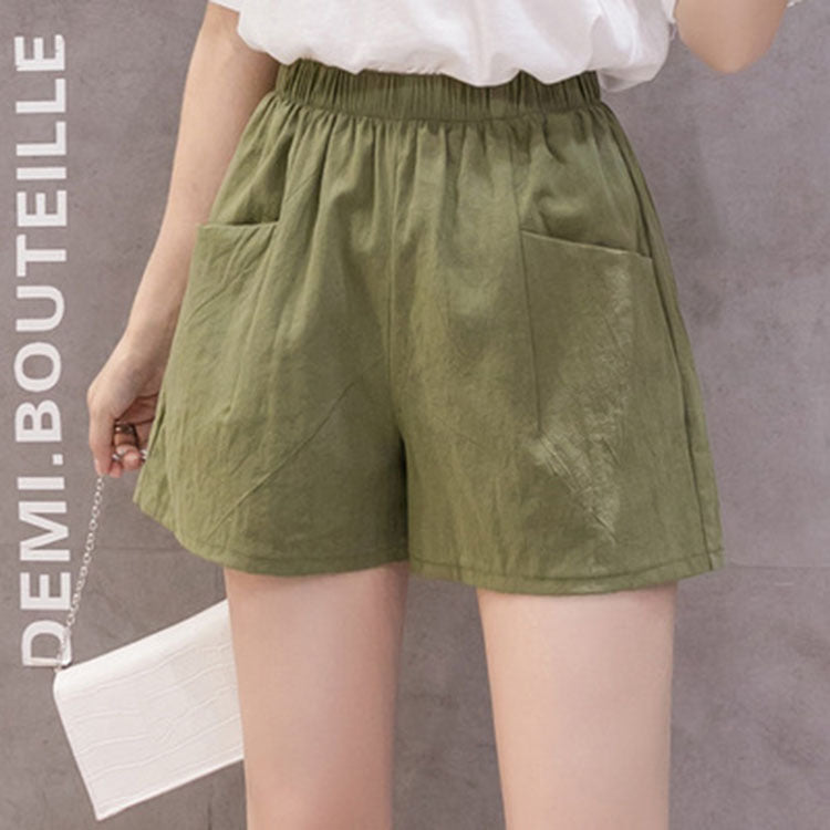 Women's Linen High Waist Summer Loose Slimming Korean Pants