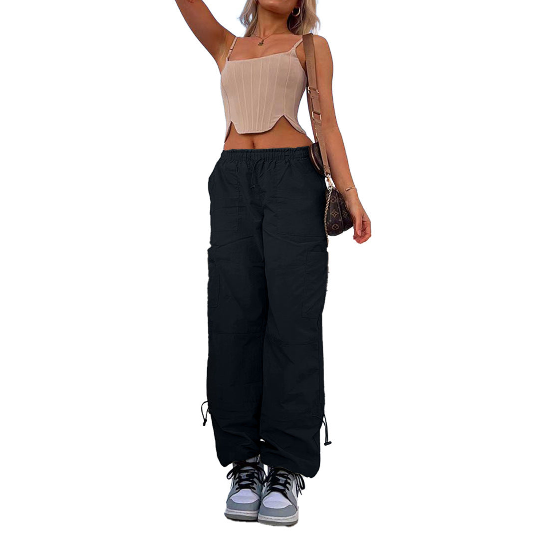 Women's Glamorous Loose Straight Cargo Casual Pants