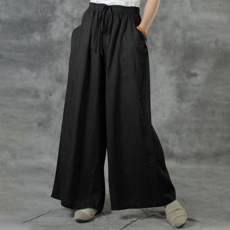 Women's Comfortable Loose Cotton Linen Casual Pants