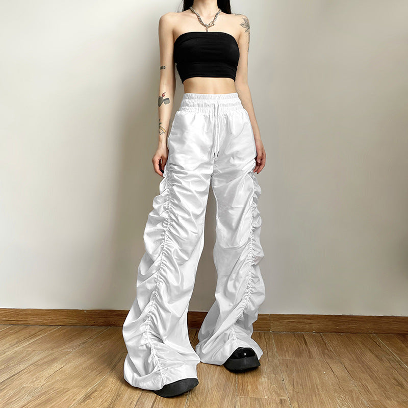 Women's Summer Fashion Street Shooting High Waist Hip Pants