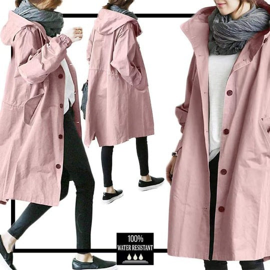 Women's Autumn Windbreaker Mid-length Small Temperament Waist-controlled Women's Woolen Coats
