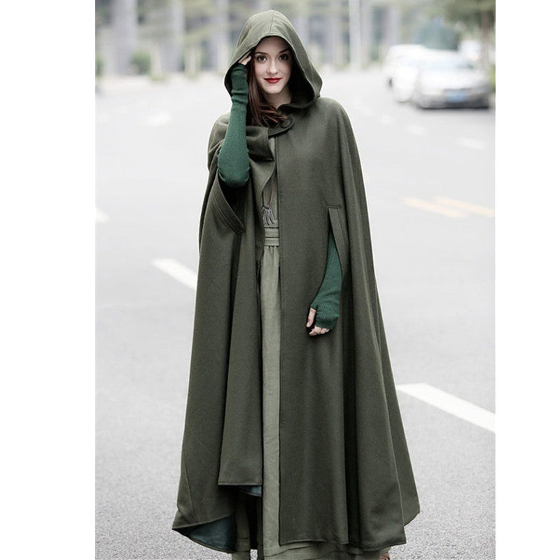 Women's Popular Versatile Lengthened Cape Shawl Coats