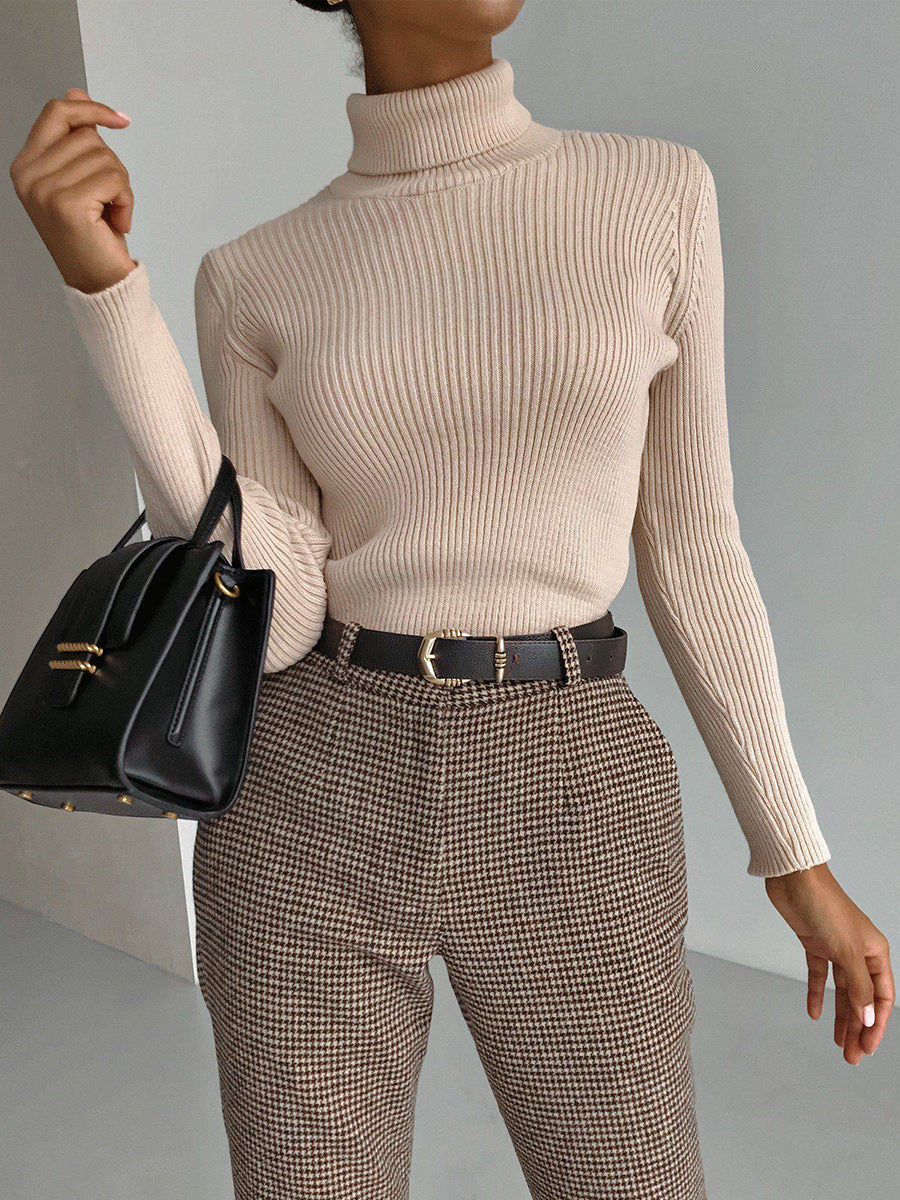 Lengthened Turtleneck Bottoming Shirt Slim Fit Sweaters