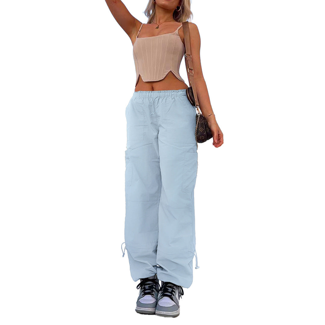 Women's Glamorous Loose Straight Cargo Casual Pants