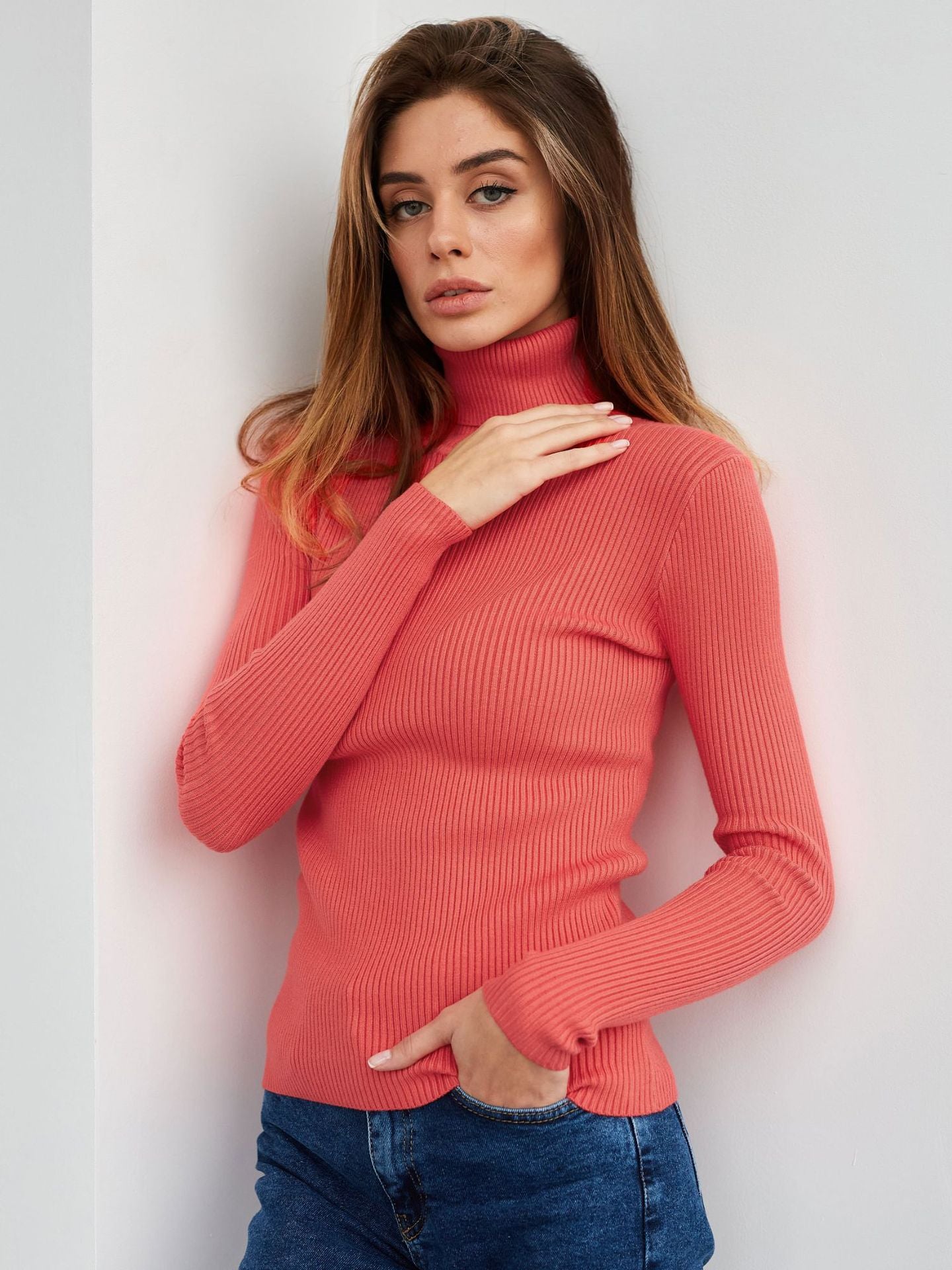 Women's Turtleneck Bottoming Shirt Autumn Pullover Knitwear