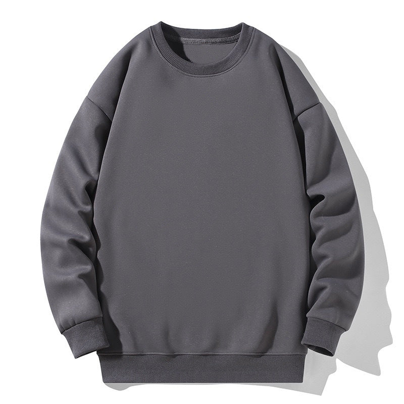 Women's & Men's & Solid Color Round Neck Can Sweaters