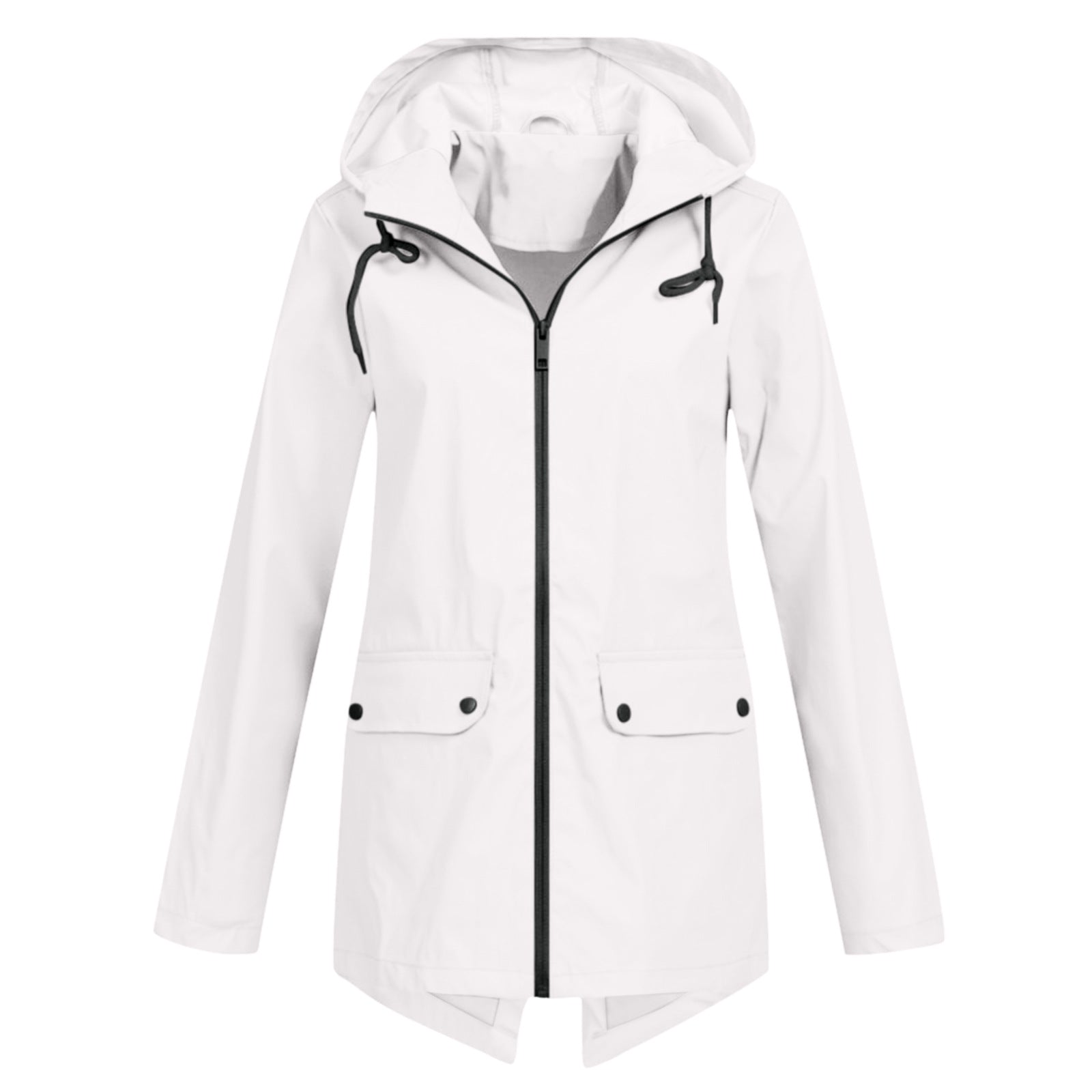 Women's Windcheater Zip Hooded Lightweight Outdoor Windproof Coats