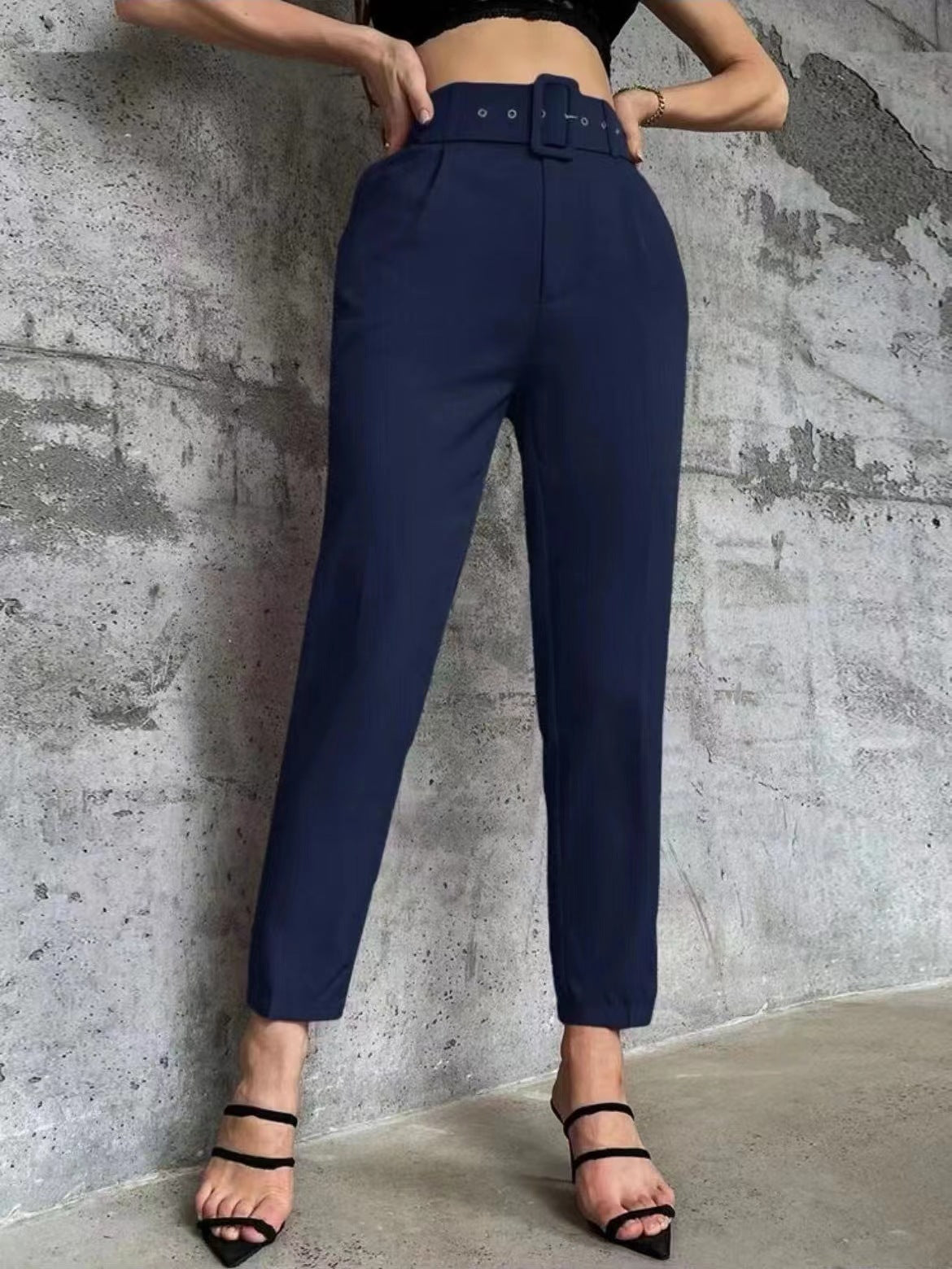 Micro Elastic Slim Fit Figure Flattering Pants