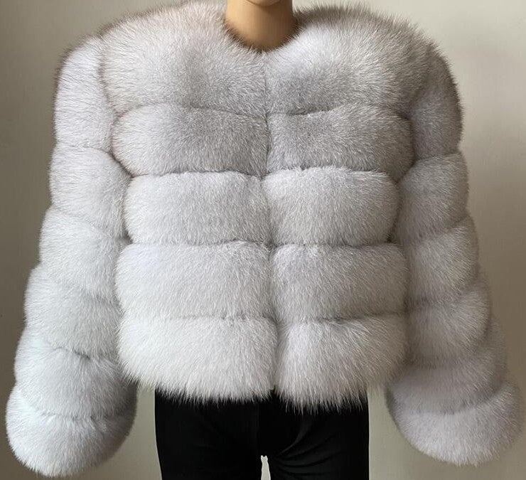 Women's Fur Imitation Fox Long Sleeve Winter Coats