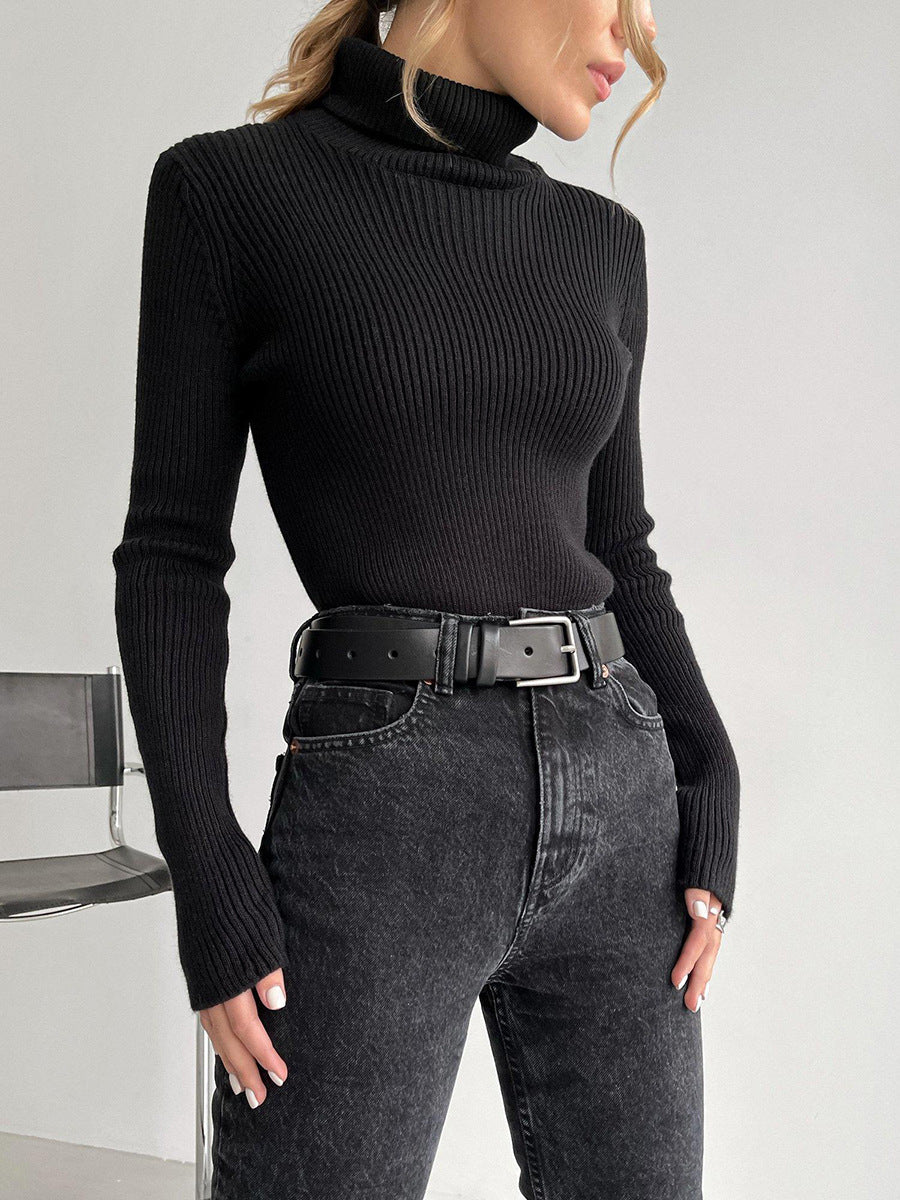 Lengthened Turtleneck Bottoming Shirt Slim Fit Sweaters