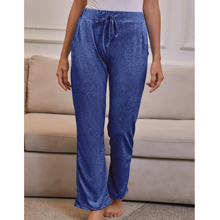 Women's Spring Elastic Waist Casual Yoga Trousers Pants