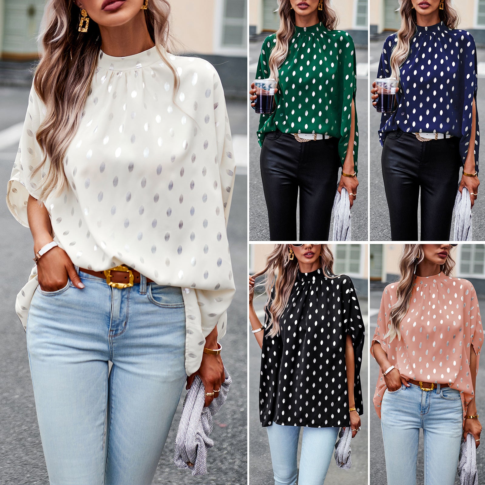 Women's Hot Sier Shirt Autumn Temperament Commute Design Blouses