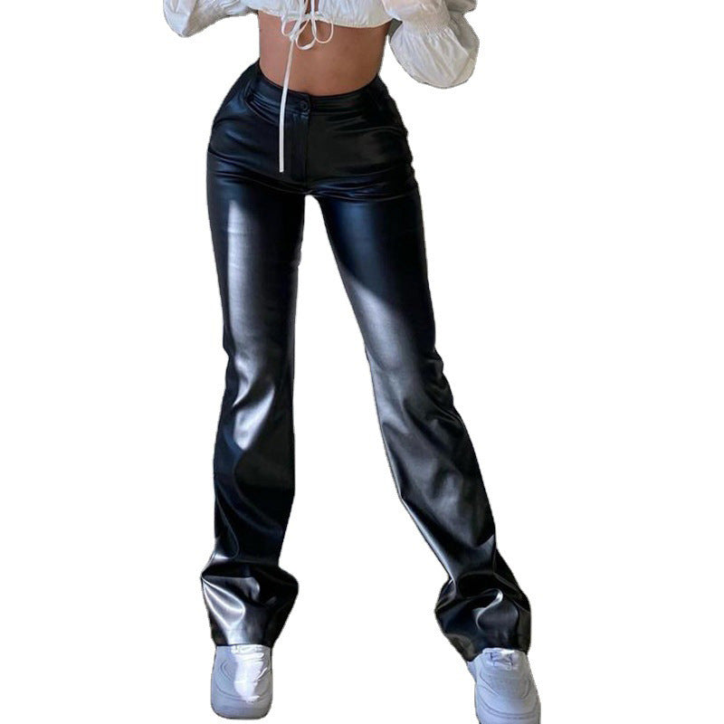 Women's Fashion Elegant Attractive Leather Now Pants