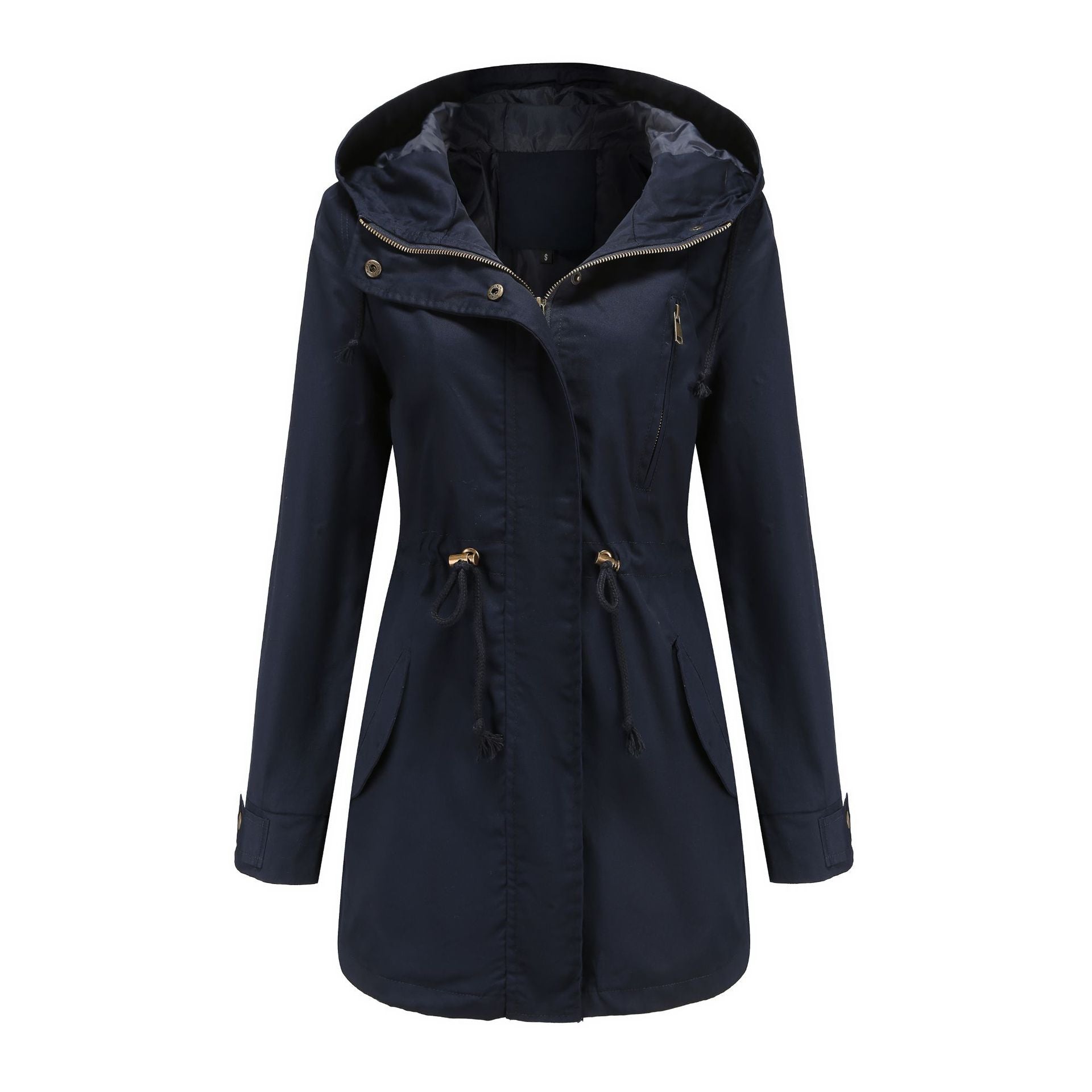 Innovative Women's Anorak Loose Solid Color Coats