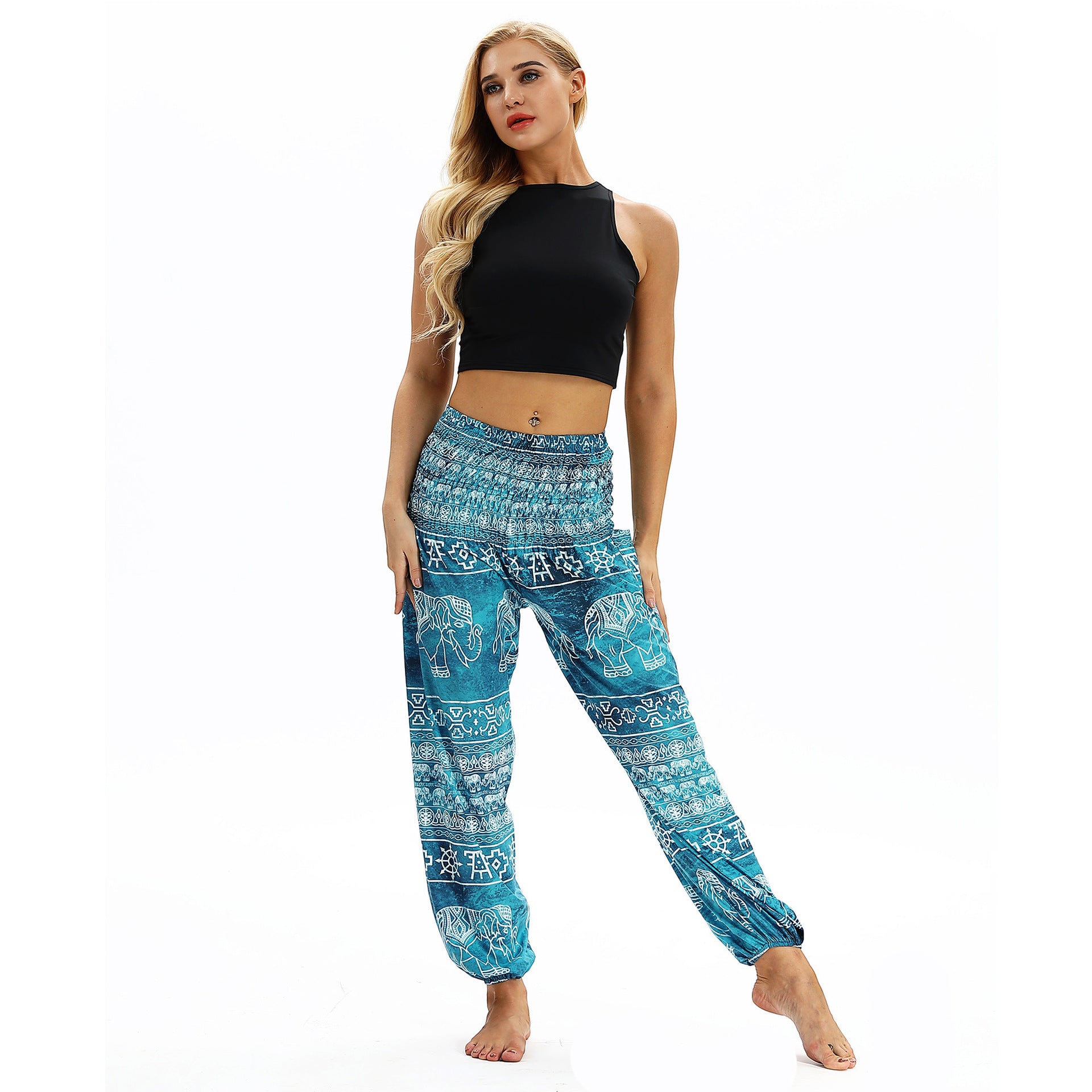 Summer Casual Trousers Ethnic Style Pop Pants