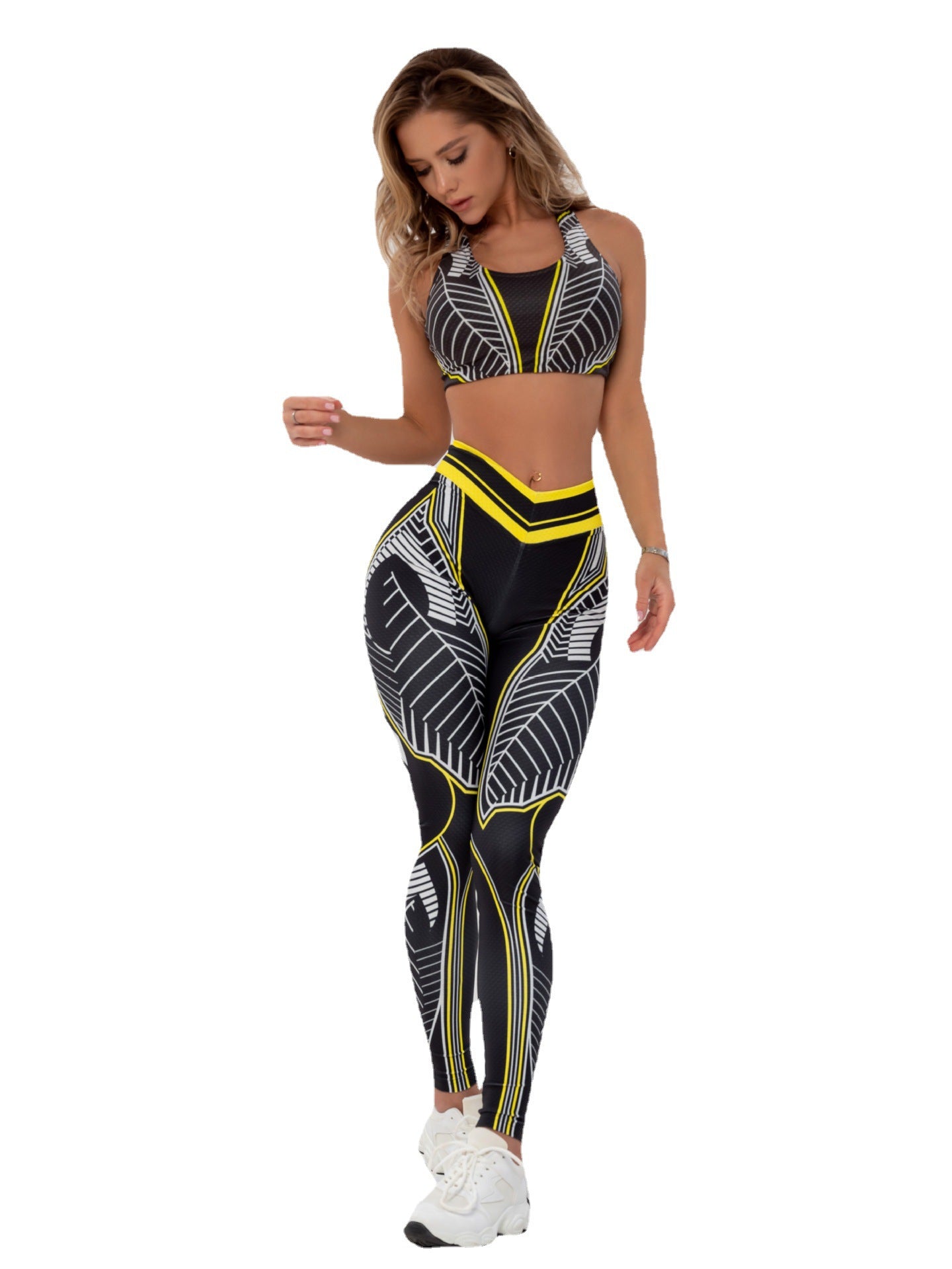 Women's Printed Yoga Hip Raise High Waist Leggings