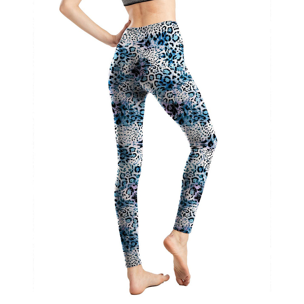 Graceful Trendy Animal Print Skinny Cropped Leggings