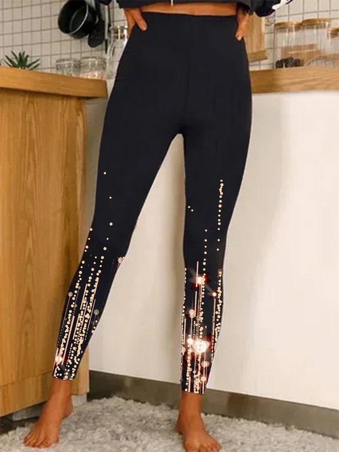 Women's Stretch High Waist Casual Printing Fashion Leggings