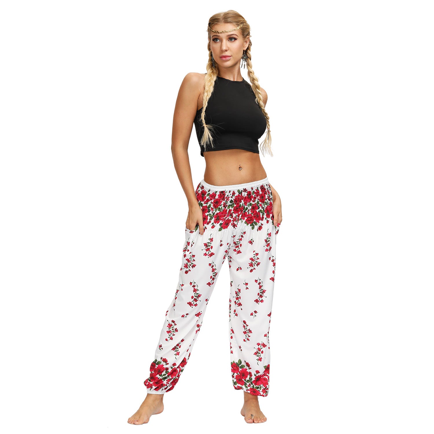 Summer Casual Trousers Ethnic Style Pop Pants