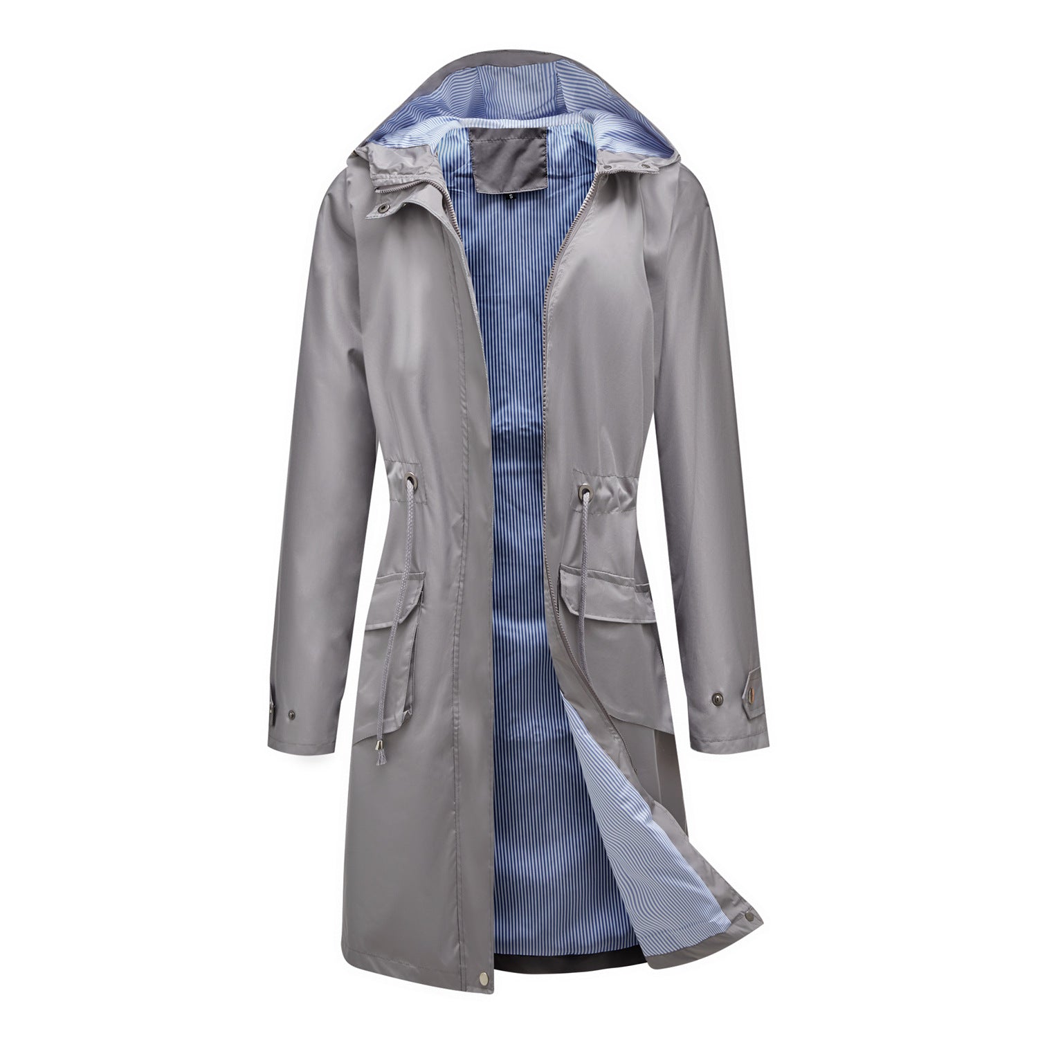 Women's Long Windbreaker Lengthened Waterproof Loose Long-sleeve Coats