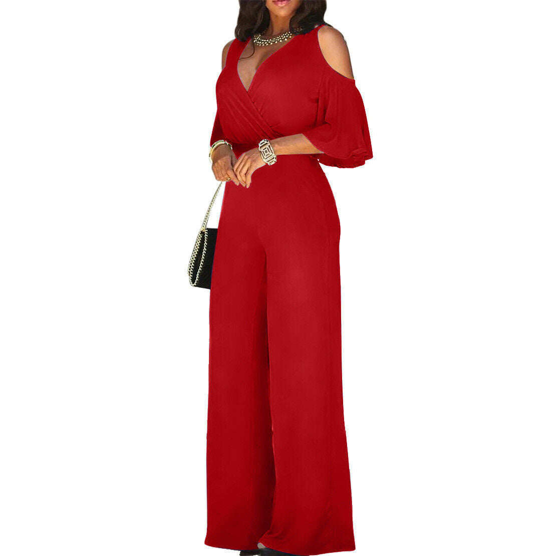 Charming Women's Graceful Stylish Wide-leg Belt Coats