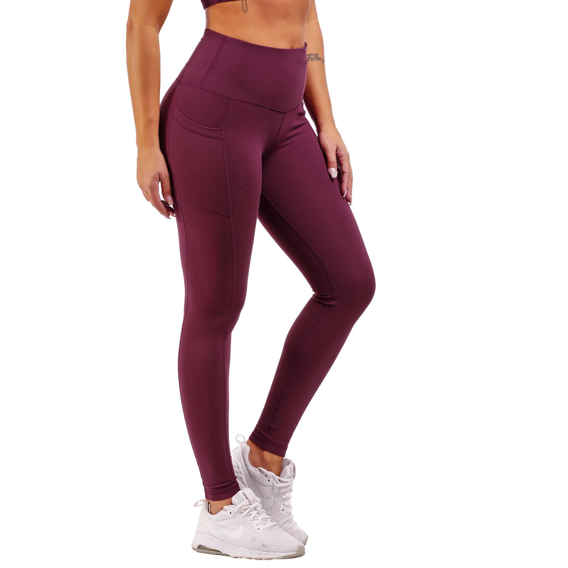 Sports Brushed Nude Feel Yoga Slimming Leggings