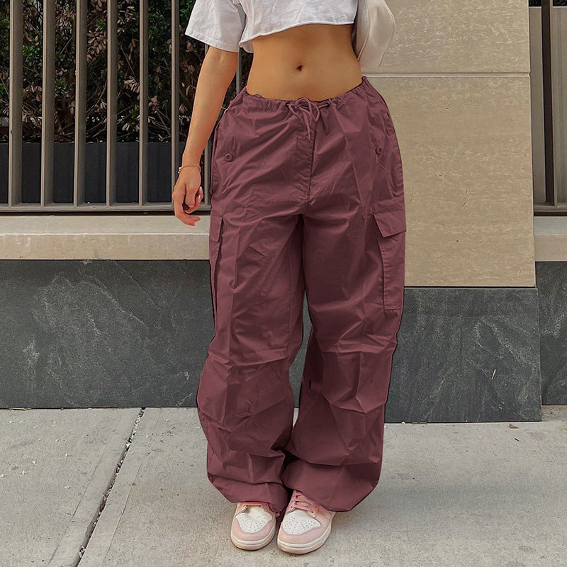 Loose Street Overalls Autumn Low Waist Trousers Thin Pants