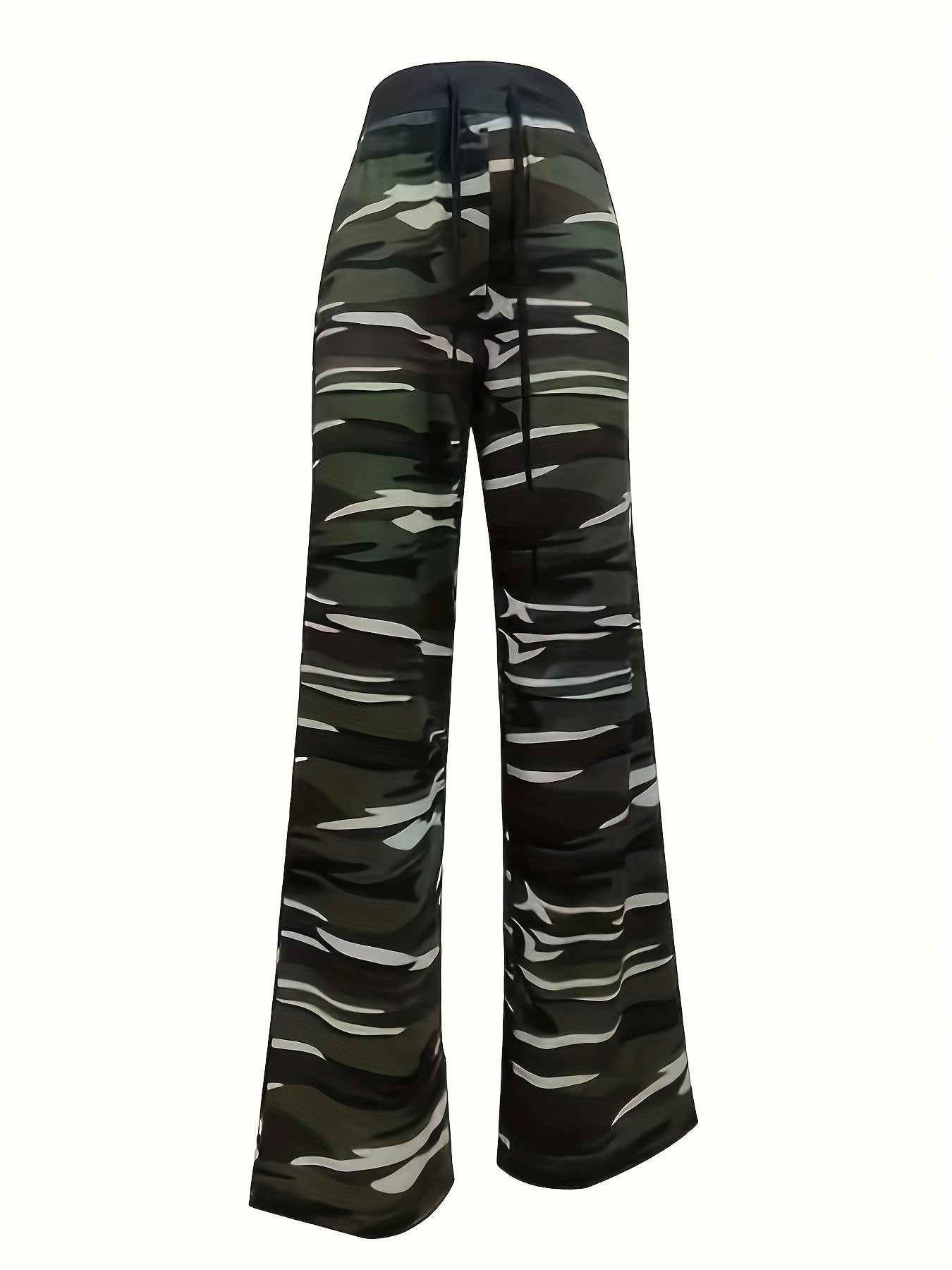 Women's And Casual Elastic Rope Pajama Wide Pants