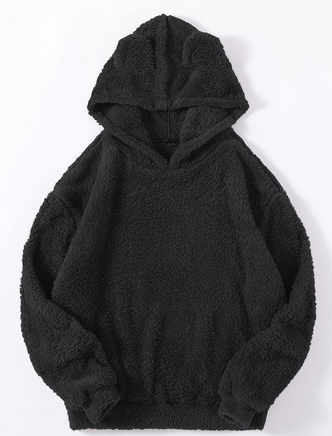 Casual Fluffy Rabbit Ears Hooded Warm Sweaters