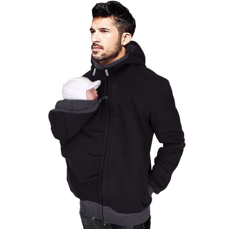 Men's Fashion Multifunctional Kangaroo Dad Pouch Sweaters