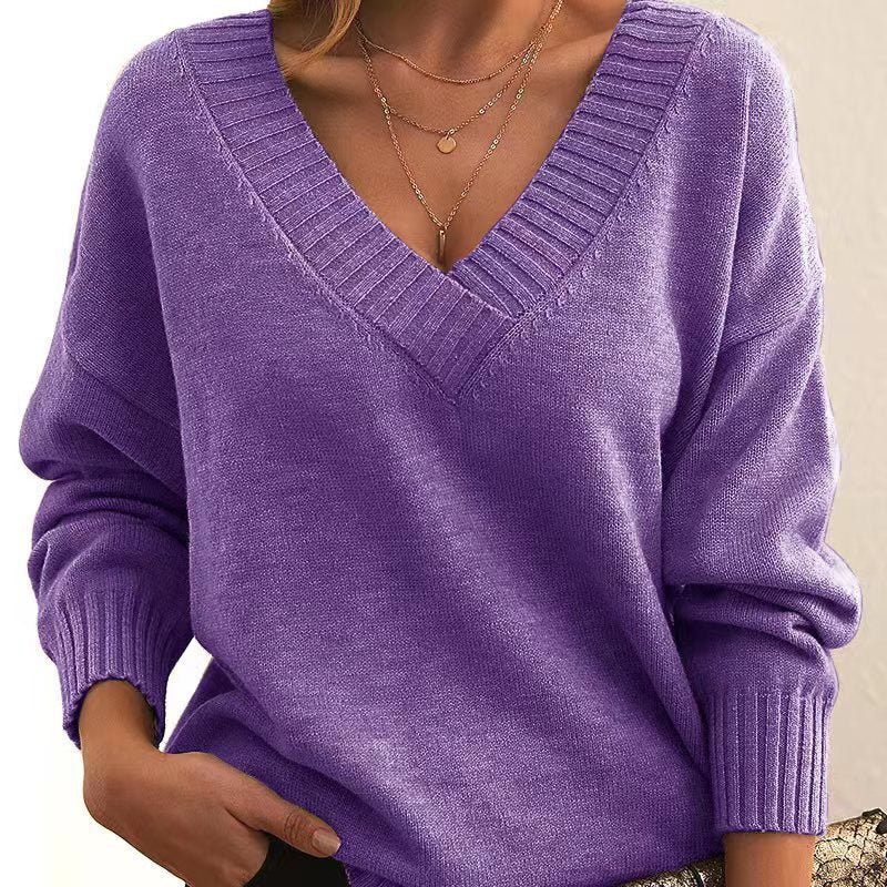Women's Slouchy Creative Pullover Loose Casual Sweaters