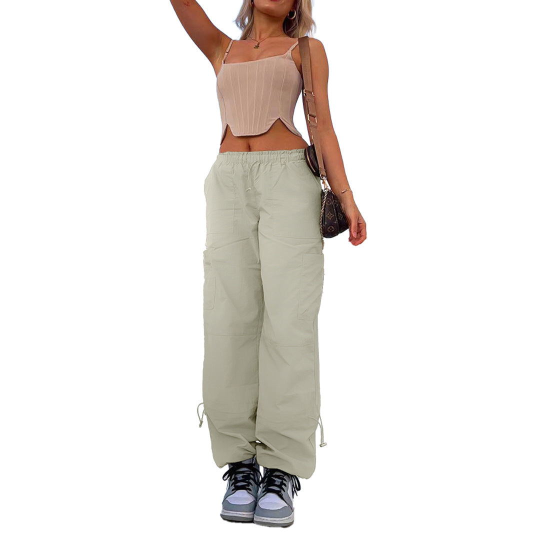 Women's Glamorous Loose Straight Cargo Casual Pants