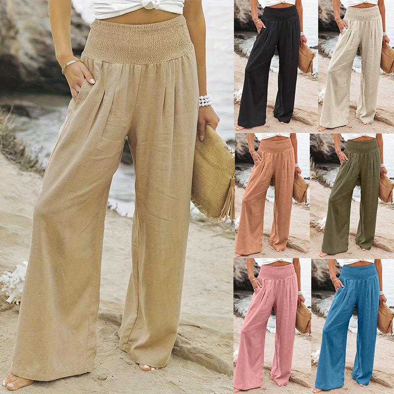 Women's Casual Trousers Style Cotton Distressed For Pants