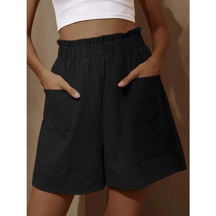 Women's Cotton Linen Bud High Waist Fashion Pants