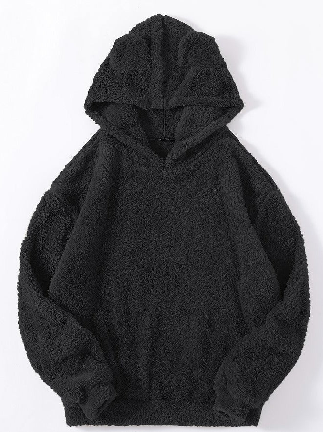 Casual Fluffy Rabbit Ears Hooded Warm Sweaters