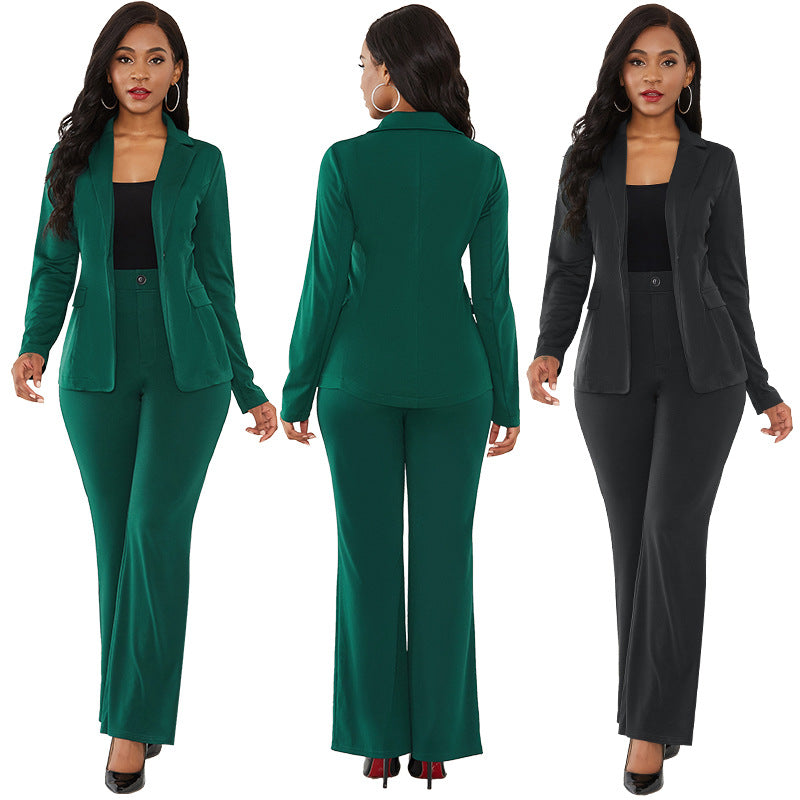 Solid Color Zhigong Business Wear Women's Sexy Two-piece Suit