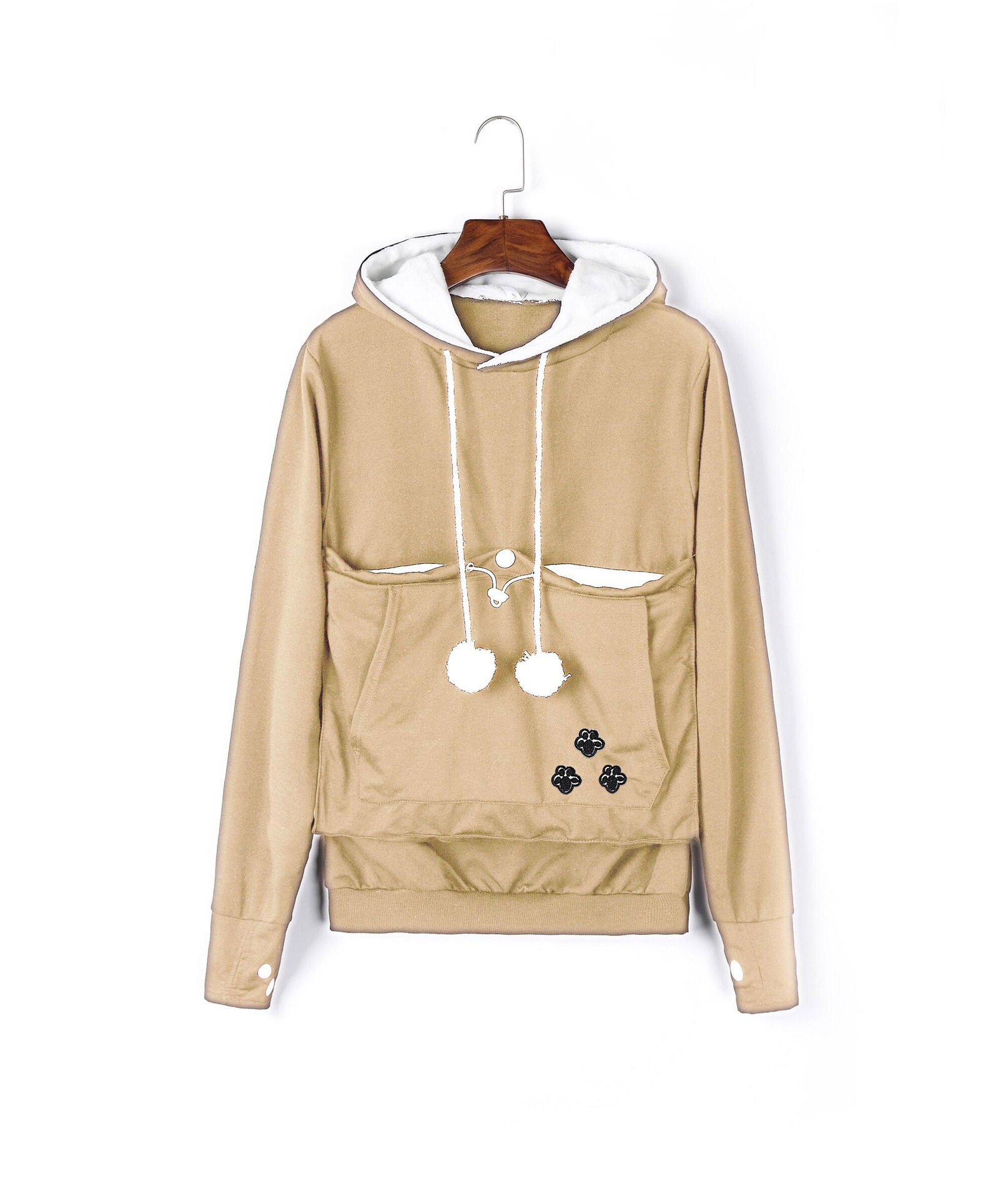 Charming Pullover Pet Large Pocket Hooded Sweater