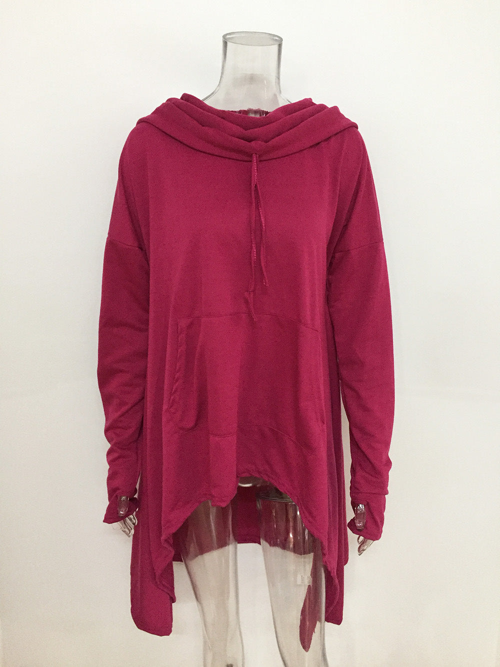 Other Classic New Solid Color Long Hoodie