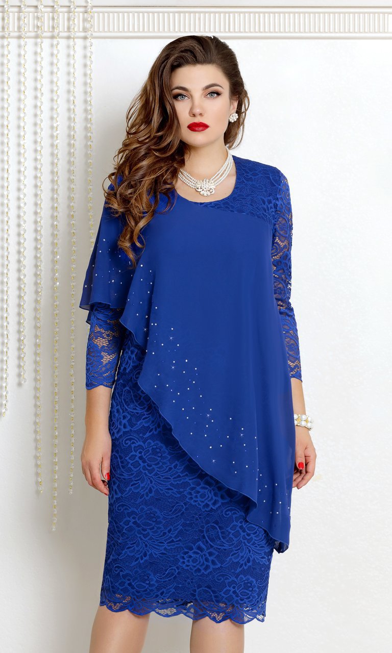 Large Size Solid Color Stitching Basic Model 3/4 Sleeve Fashion Slim Evening Party Dress
