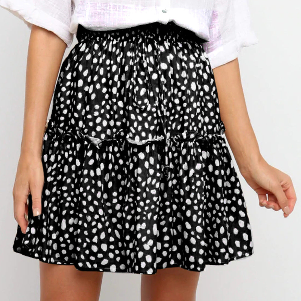 Women's High Waist Vacation Fashion Printed Small Floral Short Skirt